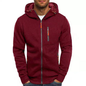 Daniel™ - Heren hoodie | Capuchon met rits en fleece