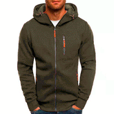 Daniel™ - Heren hoodie | Capuchon met rits en fleece