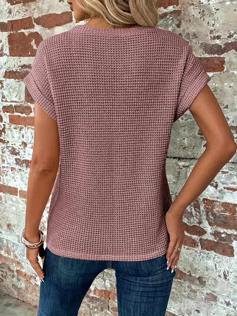 Anneloes™ - Casual T-shirt met korte Mouwen