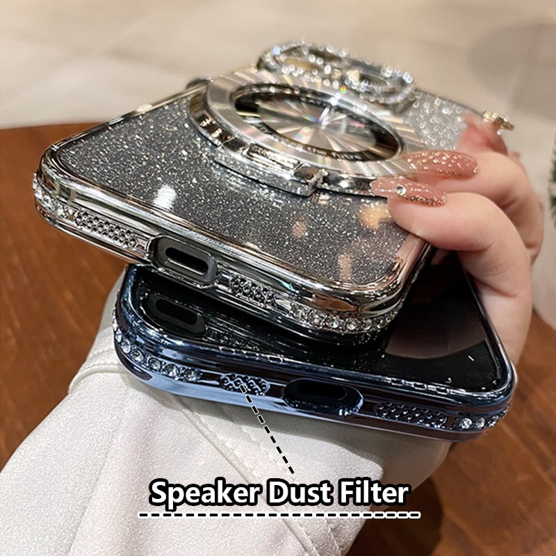 Glitter Diamond Magnetische Magsafe ringhouder voor iPhone